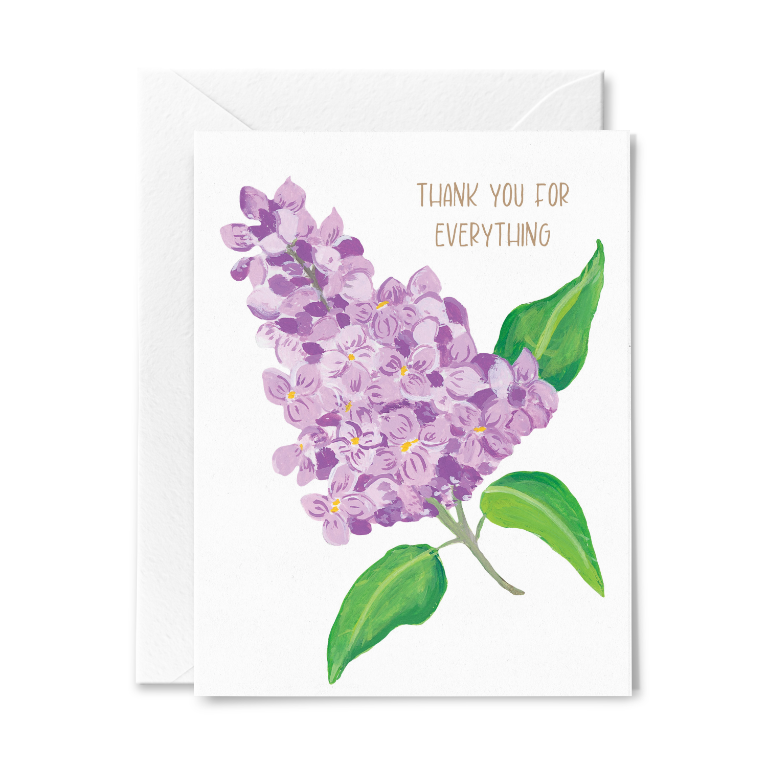 Lilac Thank you For Everything Greeting Card