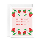 Happy Birthday Strawberry Greeting Card