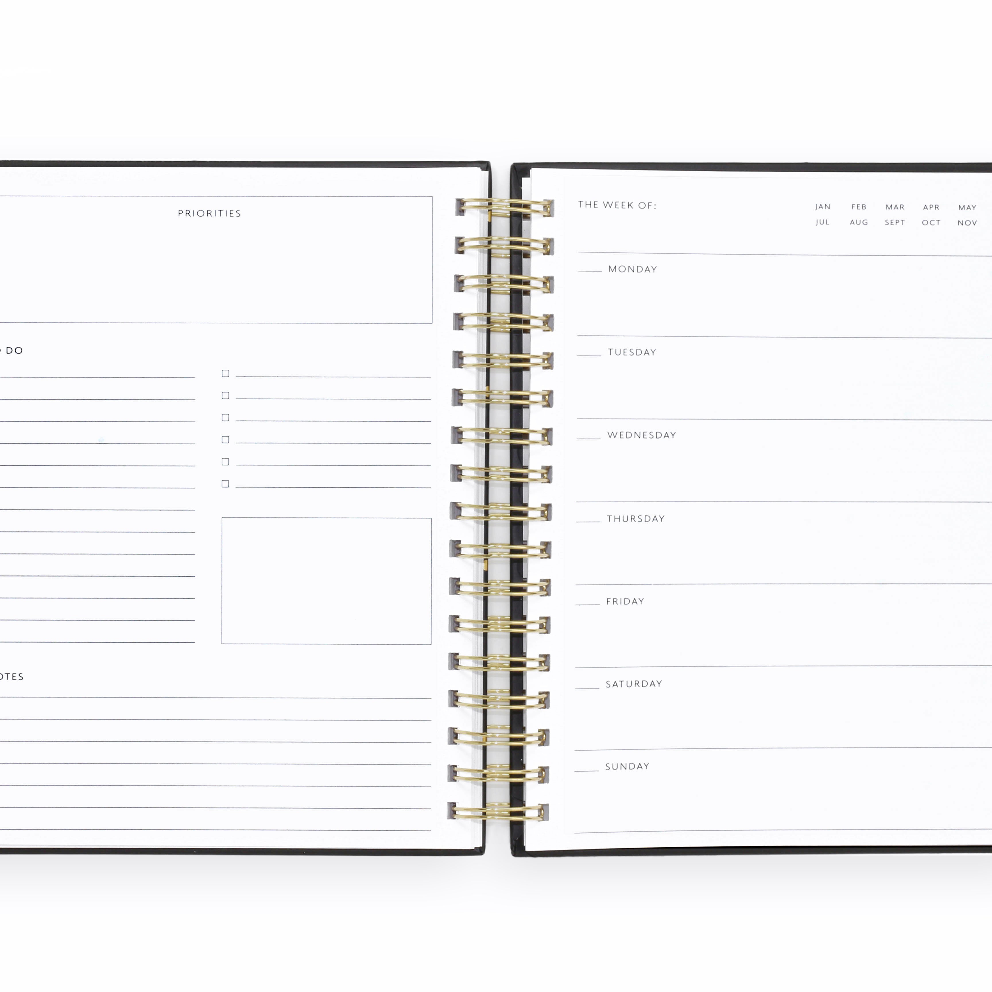 Weekly Task Agenda Planning View