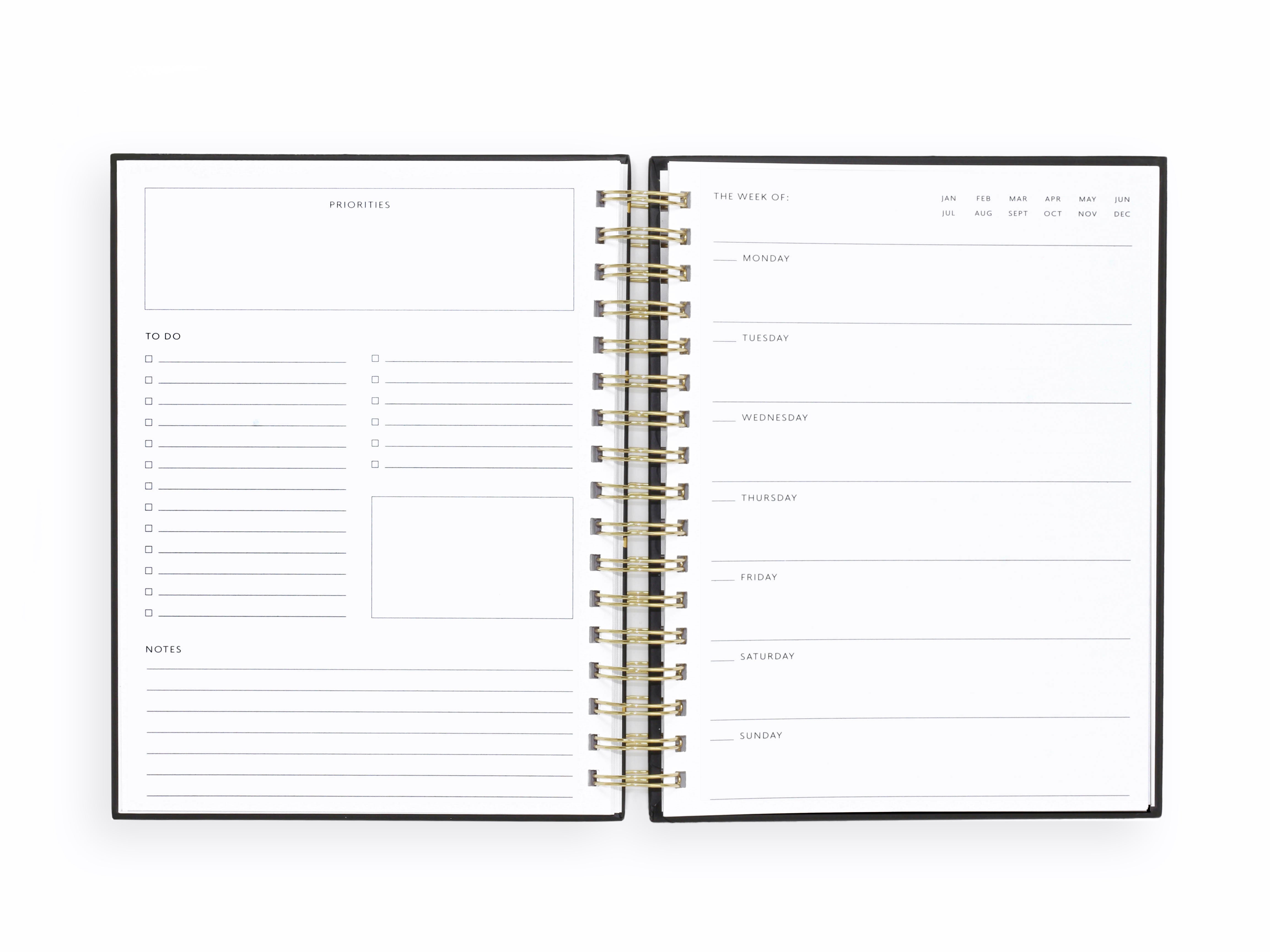 Weekly Task Agenda Planning View