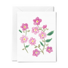 Purple Floral Note Card