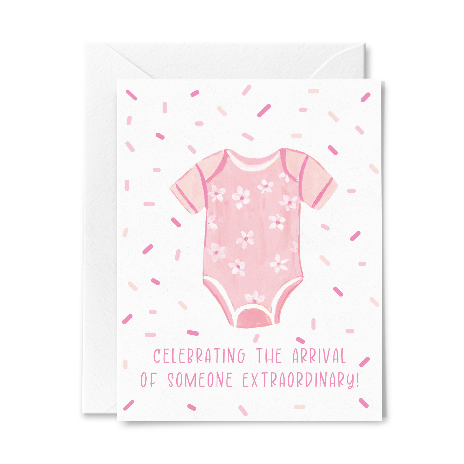 Celebrating the arrival Baby Girl Card