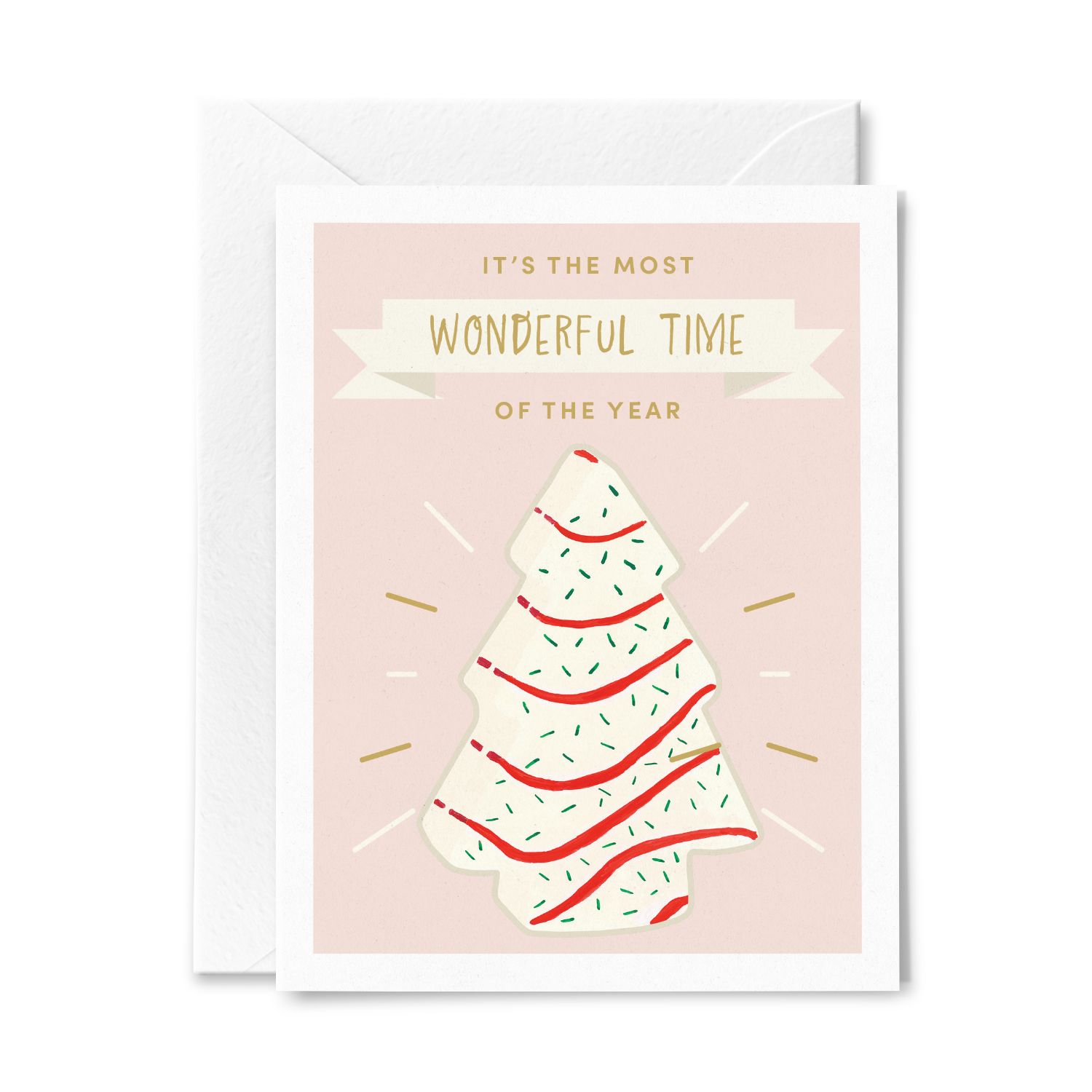 Christmas Tree Cake Greeting Card