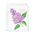 Lilac Thank you For Everything Greeting Card 