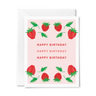 Happy Birthday Strawberry Greeting Card 