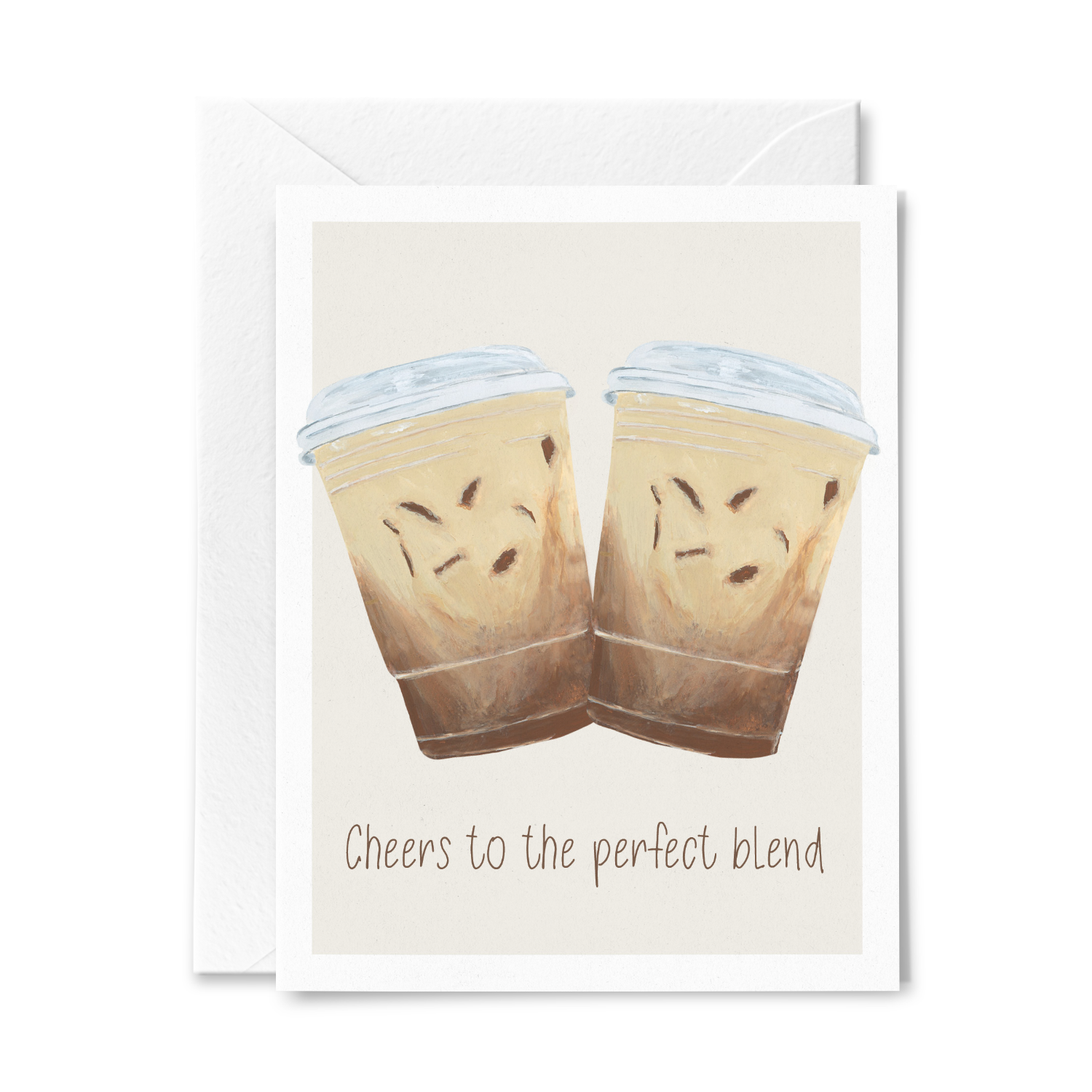 Cheers to the Perfect Blend Wedding Greeting Card