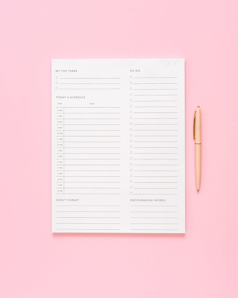 Daily Task Notepad – June Paper Market